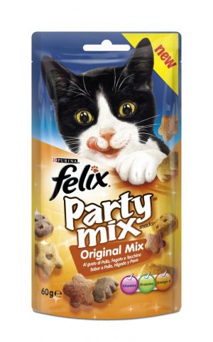 Felix Party Mix Snacks Original Mix με γεύση ΚΟΤΟΠΟΥΛΟ, ΣΥΚΩΤΙ και ΓΑΛΟΠΟΥΛΑ 60g