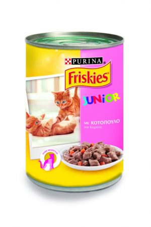 Friskies Junior Κομματάκια Κοτόπουλο & Καρότα σε σάλτσα 400gr